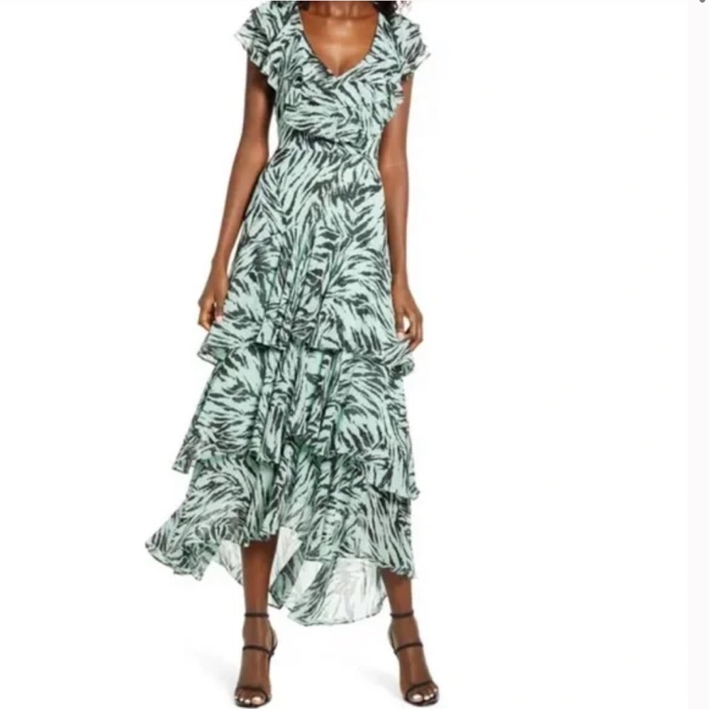 WAYF Chelsea Tiered Ruffle Maxi Dress
